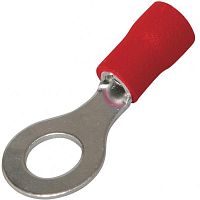 Наконечник кольцевой изолированный НКИ под сечение провода 1.5мм КВТ (отверстие ø5мм)  картинка 